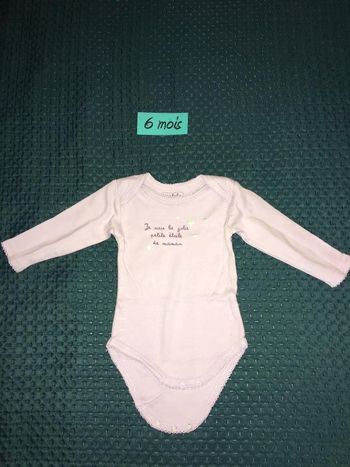 Lot de body fille 6 mois