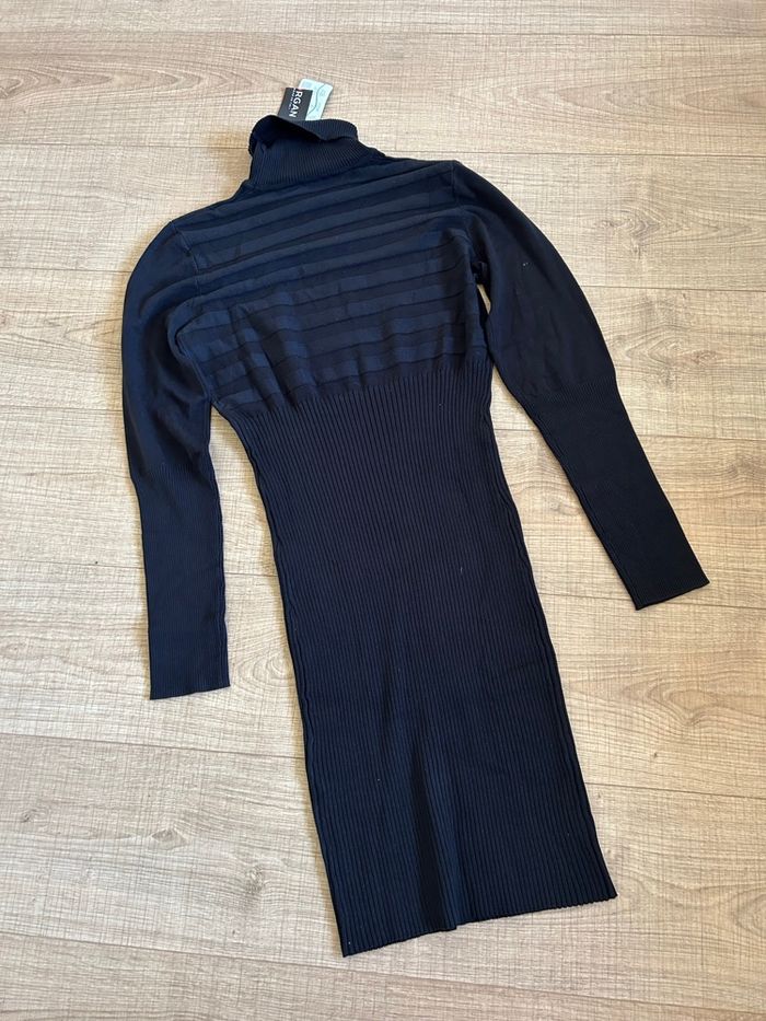 Robe pull noire neuve à manches longues Morgan taille XL (taille petit) - photo numéro 7