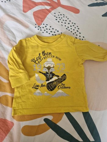 Tee shirr manche longue timberland 3 mois