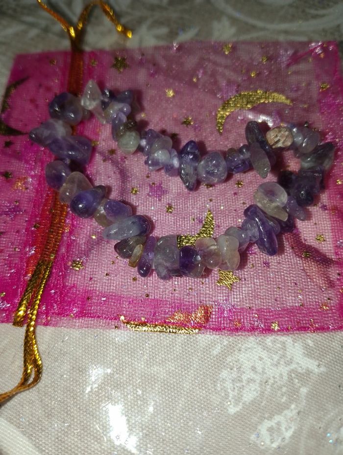 Bracelet baroque améthyste - photo numéro 2