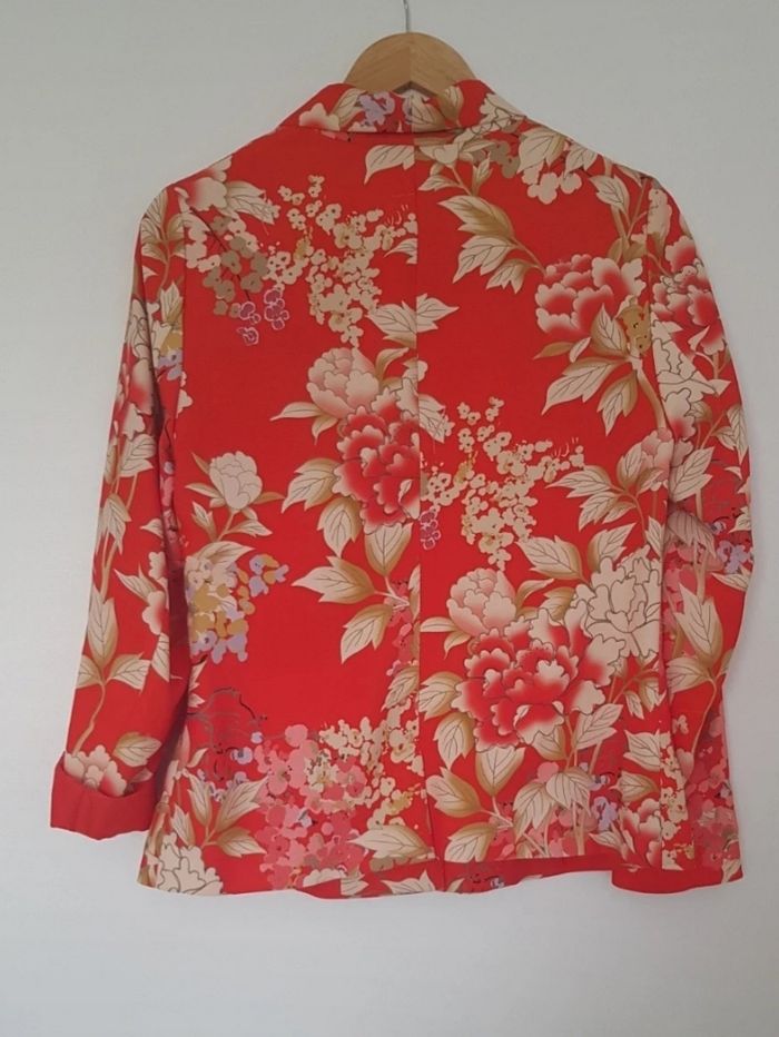 🌸 Veste blazer imprimée fleurie – Naf Naf – Taille 40 🌸 - photo numéro 5