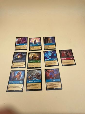 Lot de 10 cartes Disney Locarna