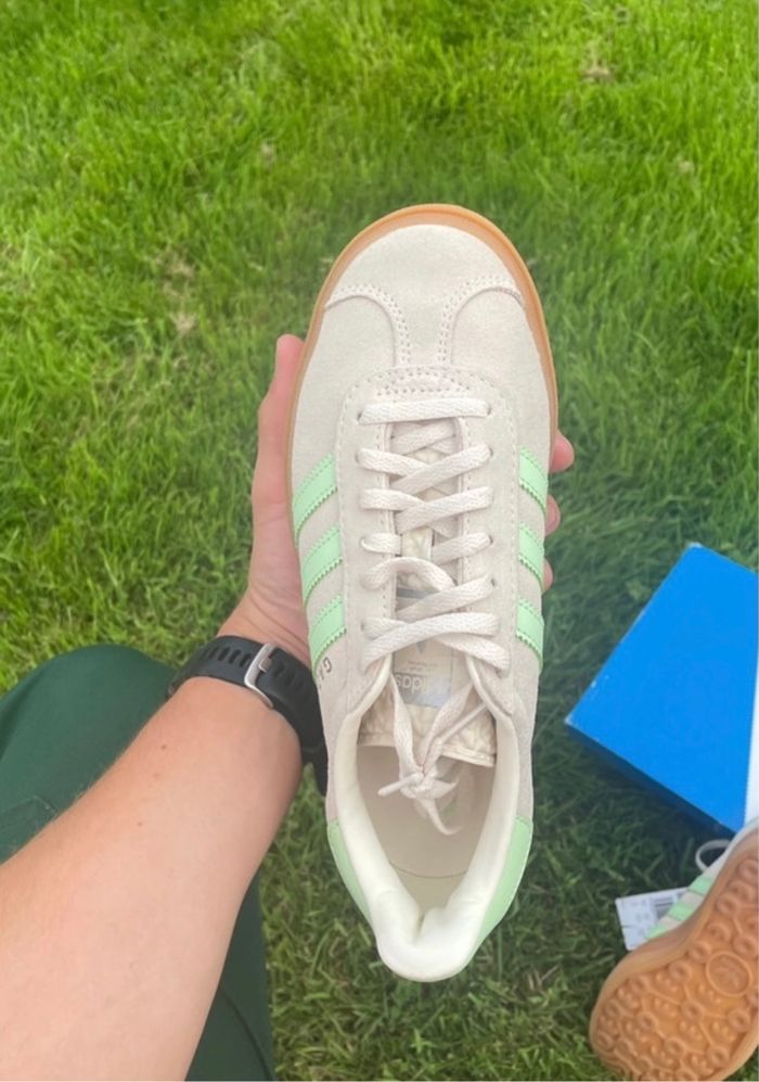 Adidas Gazelle Semi Green Spark Cream White - 37 1/3 - photo numéro 5