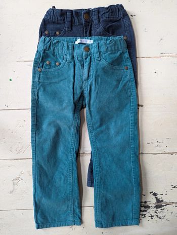 Lot de 2 pantalons en velours Gémo