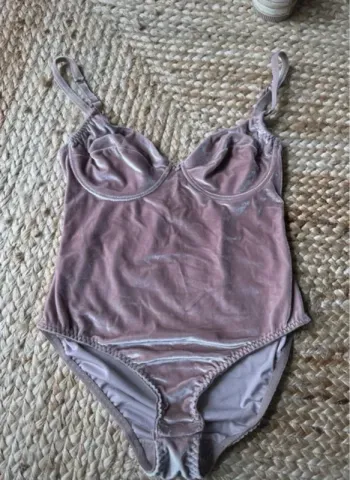 Body en velours rose gold femme taille 95B