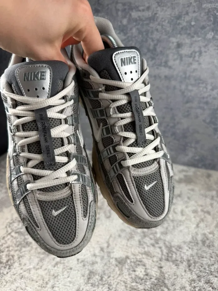 Nike P-6000 Running Flat Pewter - Grey & Green & Beige - photo numéro 13