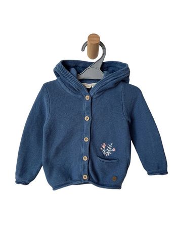 Gilet coton bleu à capuche - Lupilu 62/68cm (2-6mois)