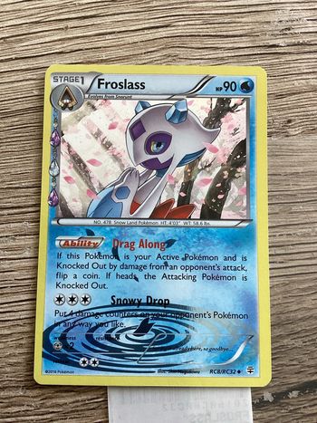 carte Pokémon rc8/rc32 froslass holo anglais ANG année 2016