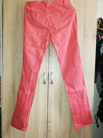 Pantalon homme 36 corail