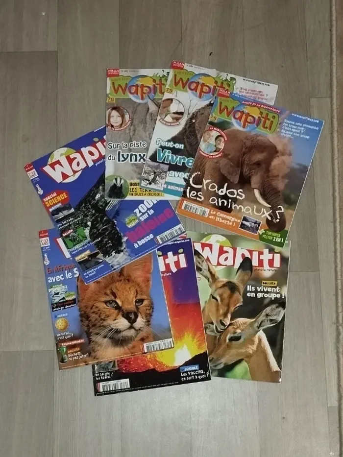 Lot de 7 magazines Wapiti année 2010-11-12-13 L028 - photo numéro 2