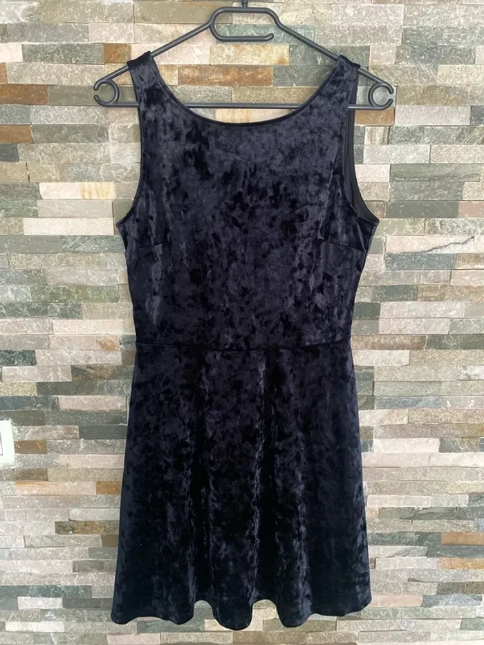 Robe courte velours