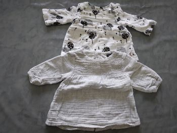 Lot de 2 blouses 1 mois