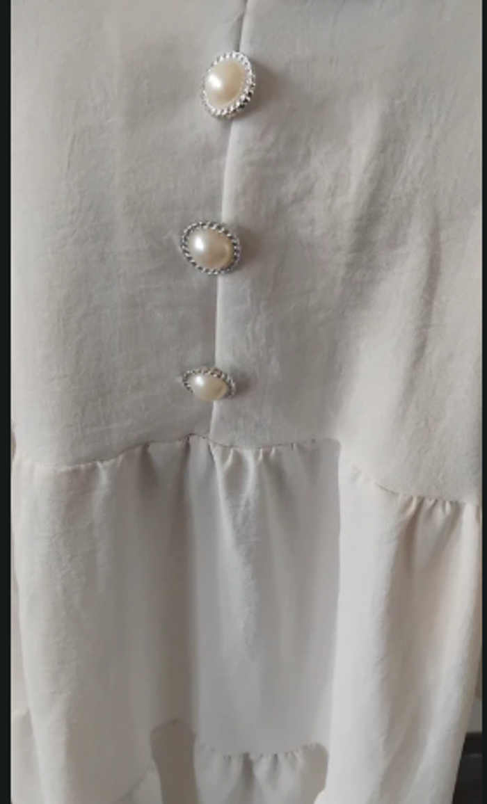 Ensemble Tunique et Pantalon Blanc Élégant - photo numéro 5