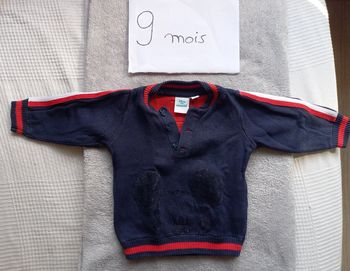 Pull garçon Mickey/Disney 9 mois