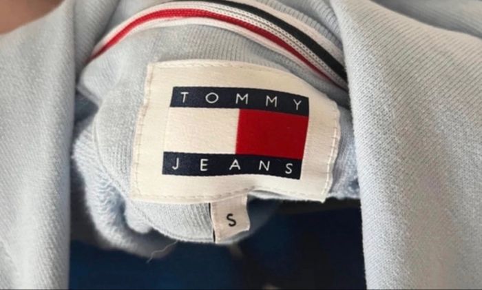 Pull tommy jeans bleu clair homme - photo numéro 4