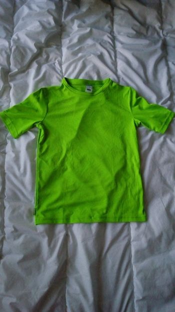 Tee-shirt anti uv vert fluo