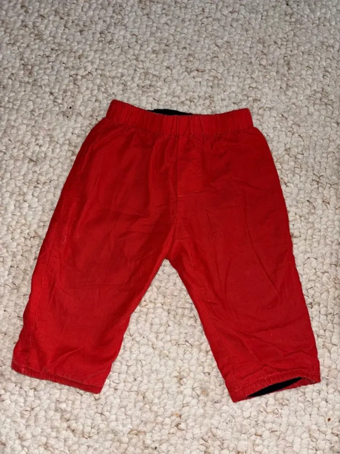 Lot 2 pantalons garçon 12 mois - photo numéro 2