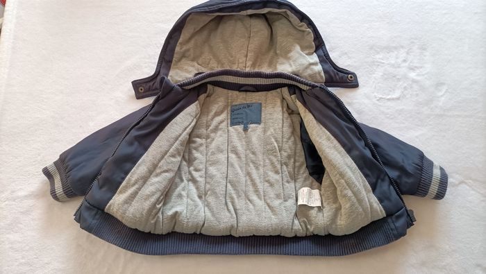 Blouson chaud capuche amovible garçon 12 mois - photo numéro 3