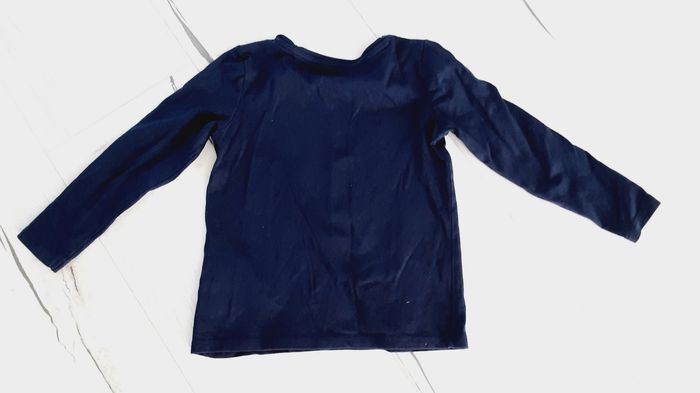 Vêtement fille tee-shirt manches longues bleu marine Bandes de copines Vert Baudet 3 ans - photo numéro 3
