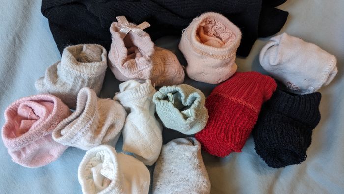 Lot bébé fille  20 paires de chaussettes + 1 collant - photo numéro 2