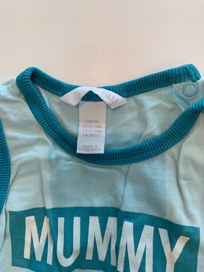 Lot 2 débardeurs bébé garçon H&M taille 1-2 ans - photo numéro 3