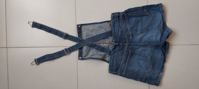 Salopette short en jeans 36 - photo numéro 4