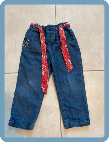 Joli pantalon fille 24 mois taille ajustable sergent major