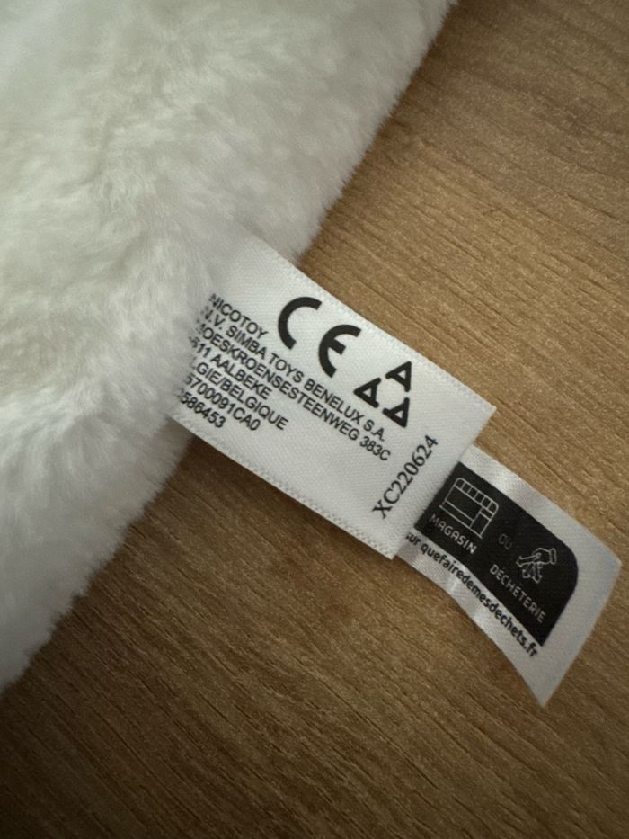 Doudou plat pour bébé - idéal en cadeau de naissance - photo numéro 3