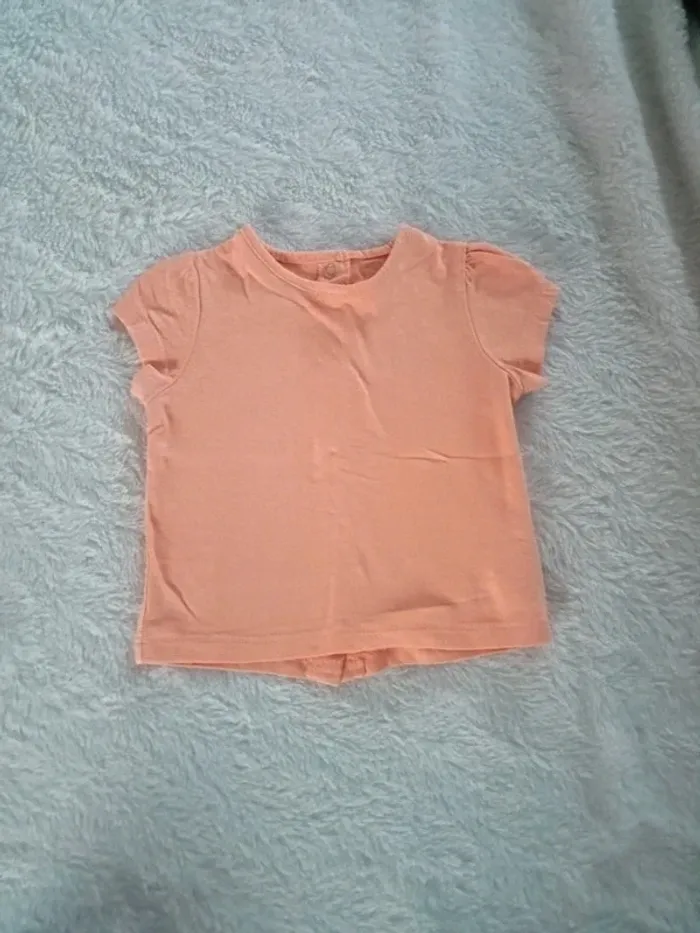Ensemble fille T-shirt et salopette Sucre d'Orge - photo numéro 4