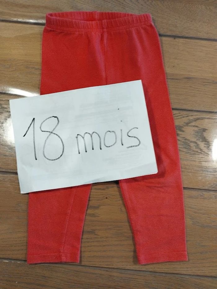 Lot n° 509 Legging bébé fille 18 mois