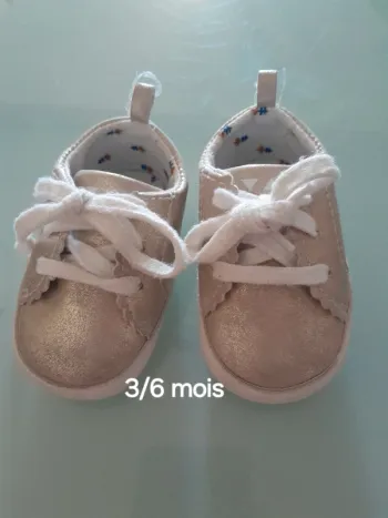 Chaussure bébé fille doré 3/6 m