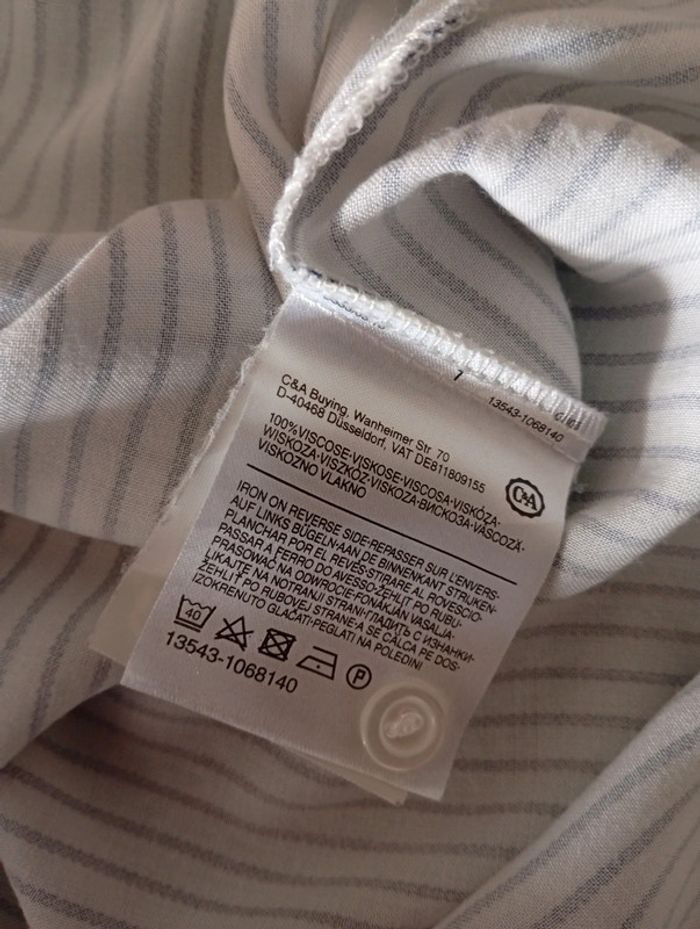 Chemisier à rayures et volants taille 42 - photo numéro 4