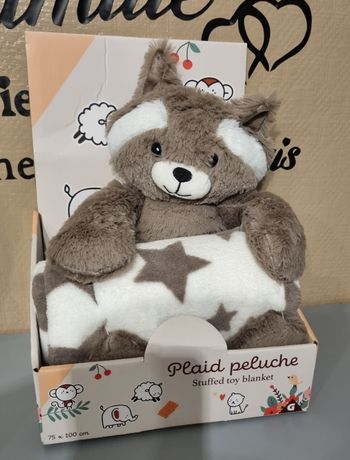 Plaid avec peluche