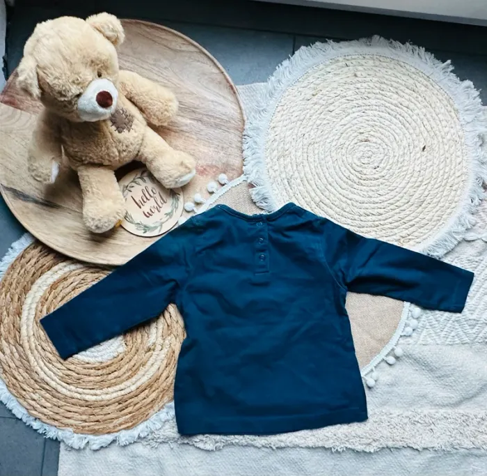 Blouse TAO bleue 18M 80cm - photo numéro 2