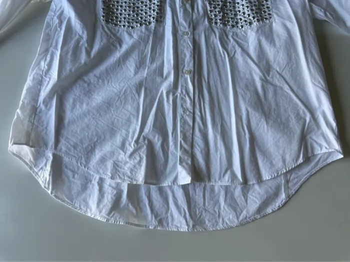 Chemiser blanc avec clous Zara - photo numéro 7