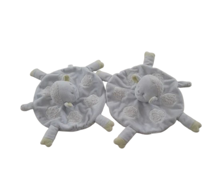 Doudous plats en double mouton– jouet enfant - photo numéro 1