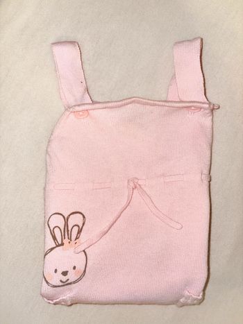 Salopette rose 3 mois fille