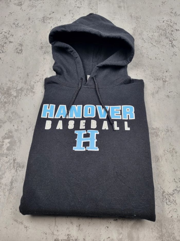 Pull à capuche noir “Hanover Baseball”, M Hommes - photo numéro 2