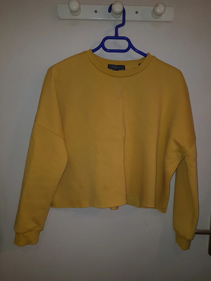 Sweat jaune crop top - photo numéro 9