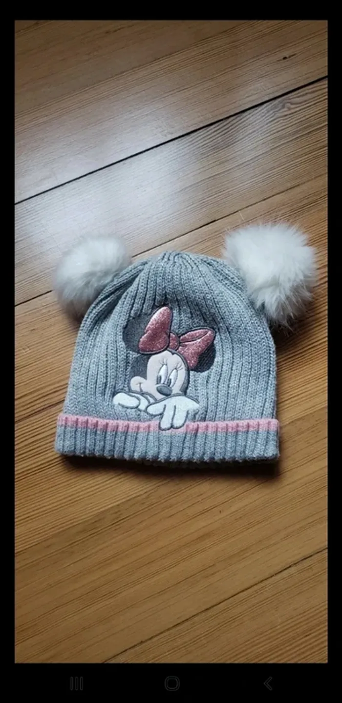 Bonnet bébé fille 48cm minnie