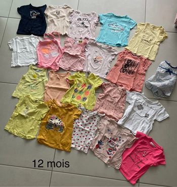 Tee shirt taille 12 mois