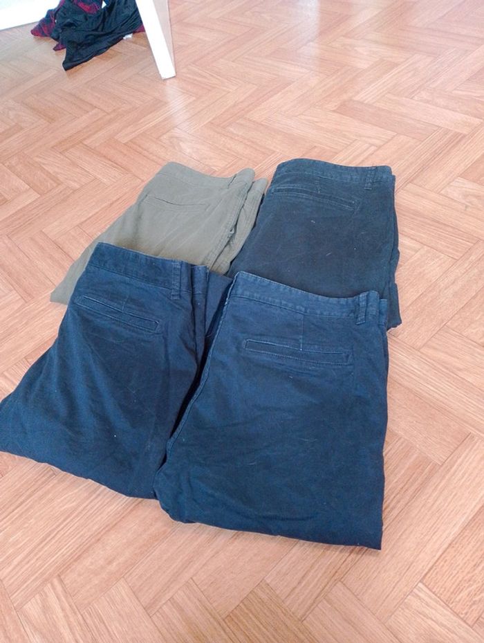 Lot de 4 pantalons chinos - Taille XXL - photo numéro 2