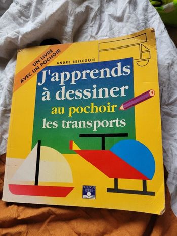 J apprends à dessiner au pochoir les transports