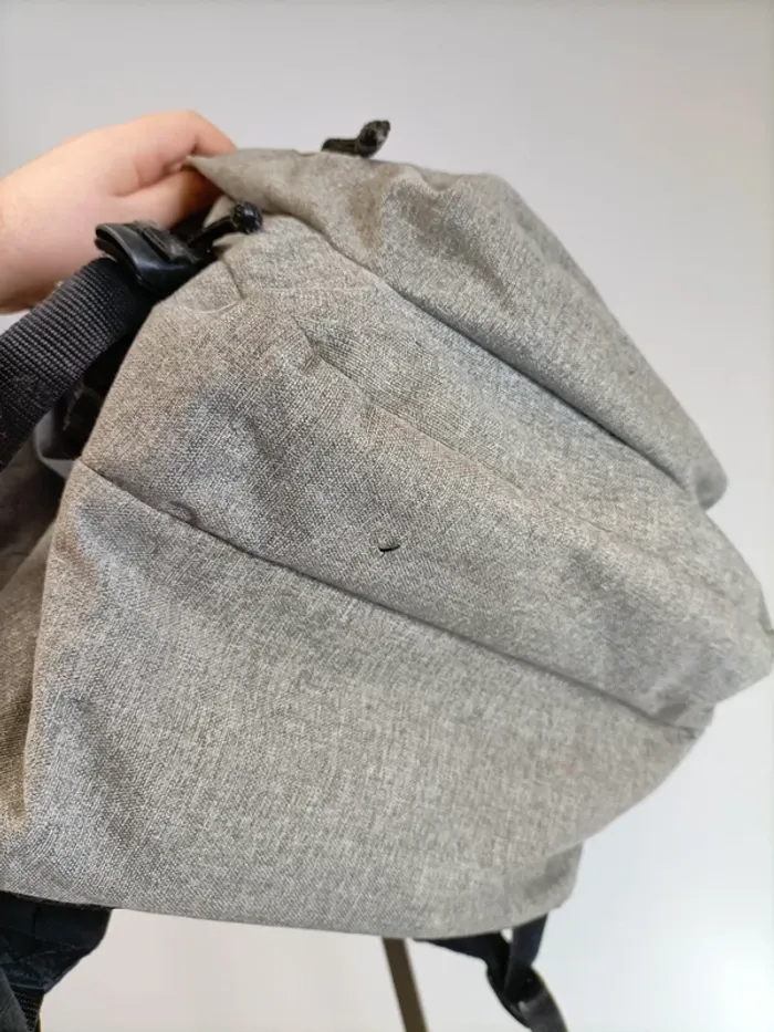 Sac à dos Eastpak gris multiple poches école voyage été - photo numéro 9