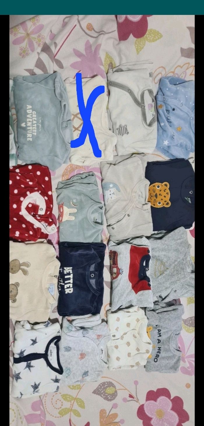 Lot vêtements garçon naissance / 1 mois - photo numéro 3