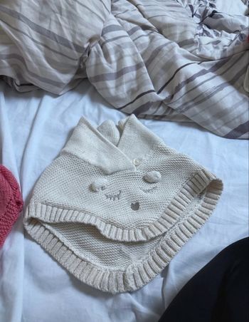 2 ponchos fille 3 mois 