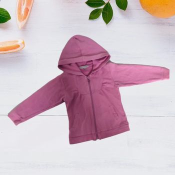 Veste à capuche lisa rose