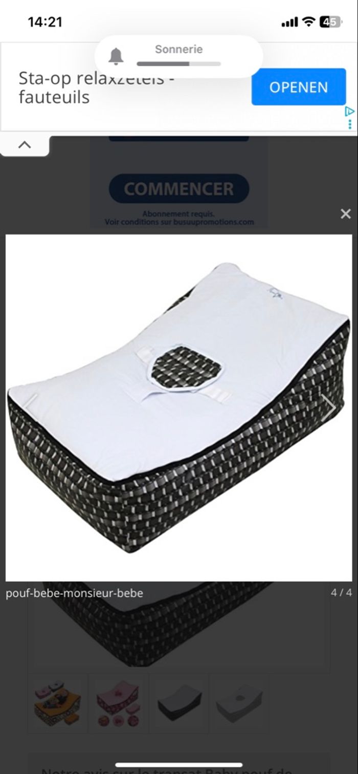 Pouf et transat bébé - marque Monsieur bébé - photo numéro 6