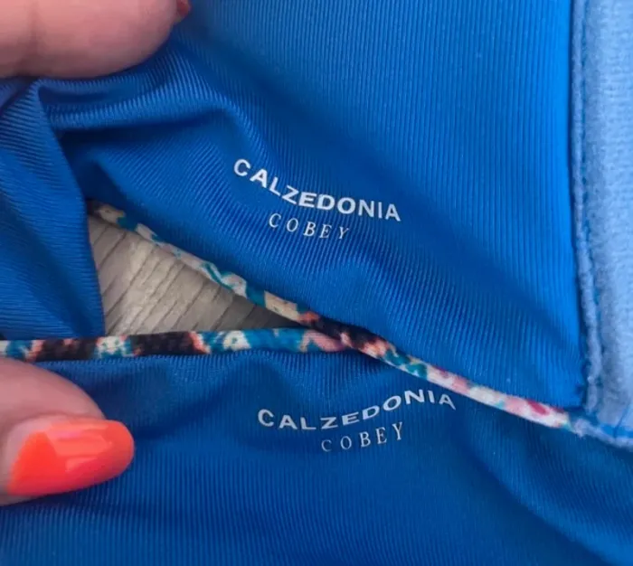 Calzedonia ensemble deux pièces maillot de bain bleu imprime femme bikini été Femme - photo numéro 6