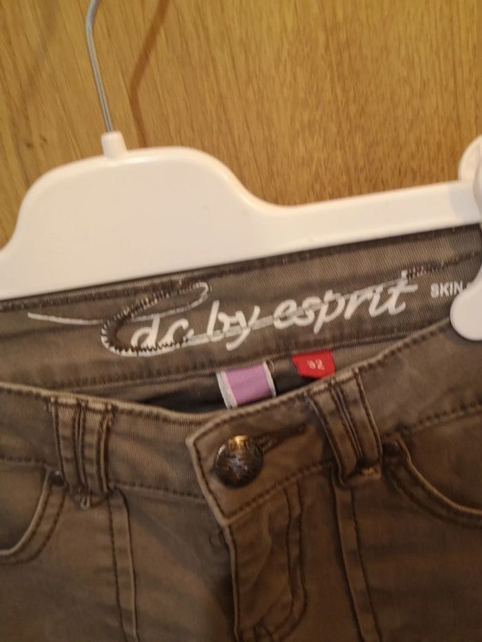 Jeans 3/4 Edc en gris beige 32 - photo numéro 3